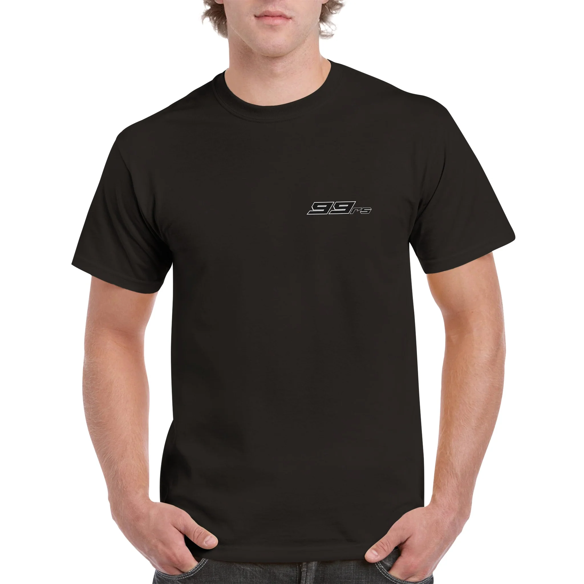 99th RS Black & White Heavyweight Unisex Crewneck T-shirt - Image 3