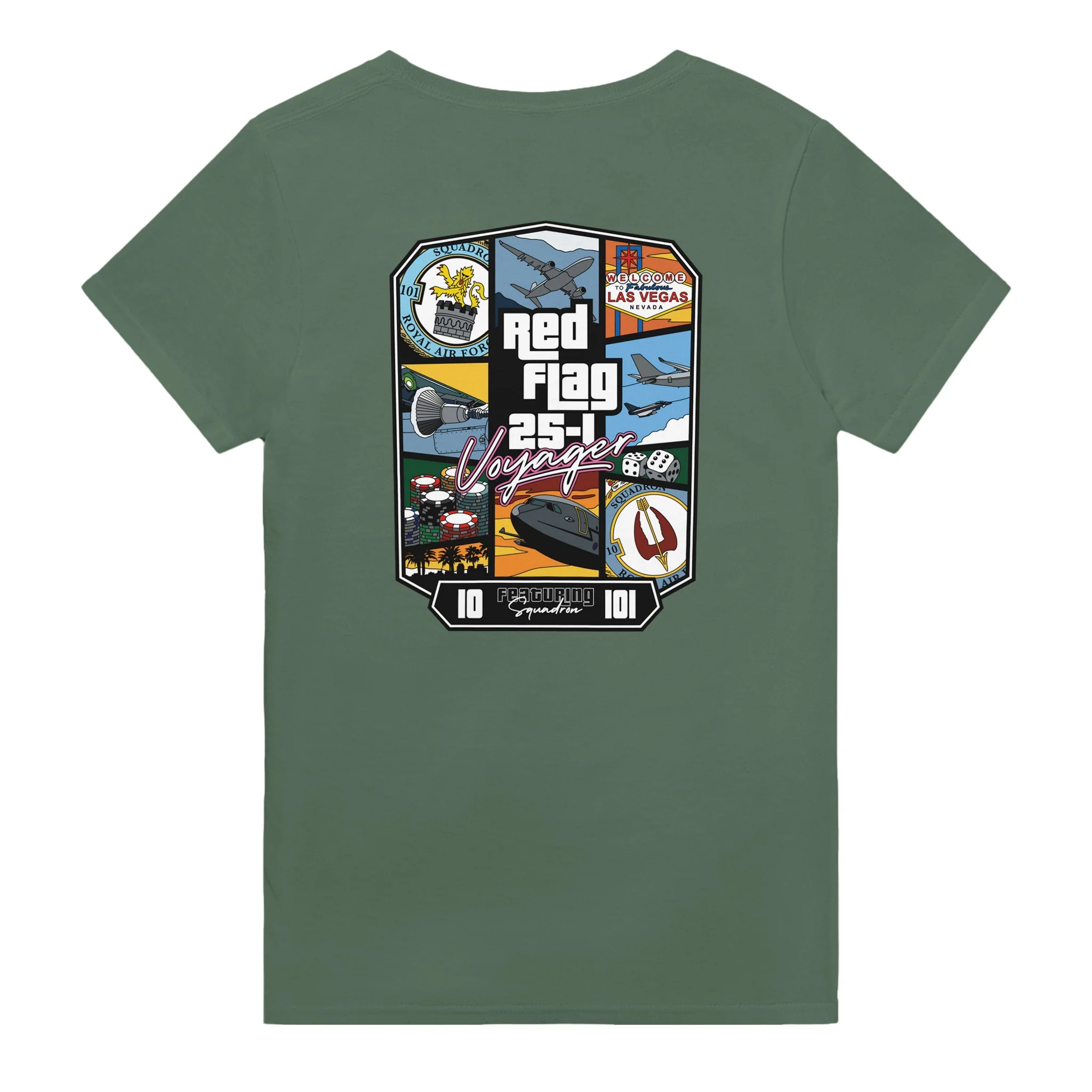 Red Flag 25/1 Heavyweight Unisex Crewneck T-shirt - Image 3